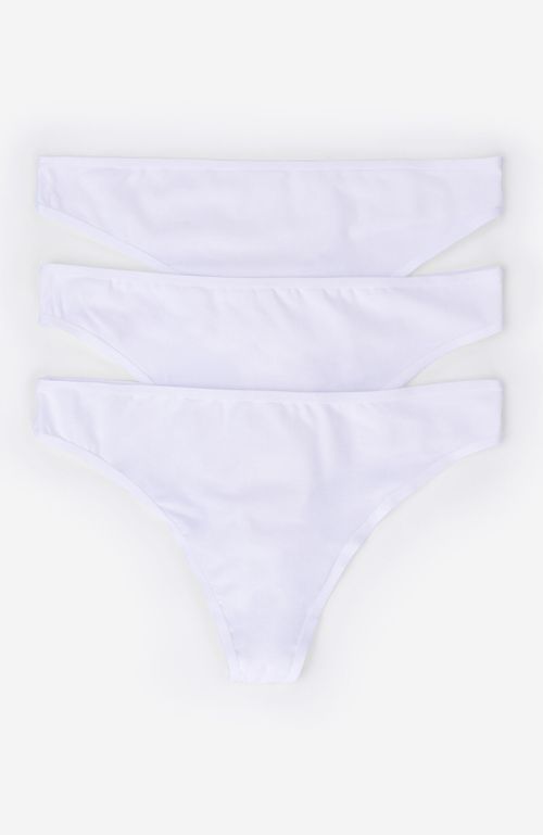 Calzón Pack 3 Women'Secret Colaless Microfibra My Essentials Blanco