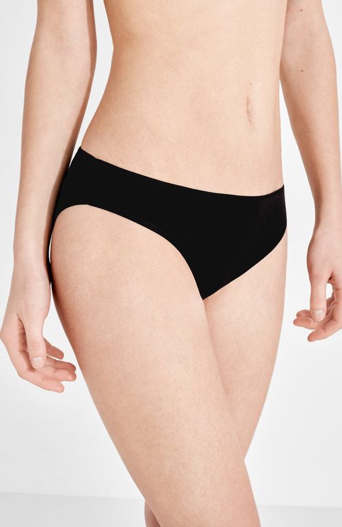 Calzón Pack 3 Women'Secret Bikini Algodón My Essentials Negro