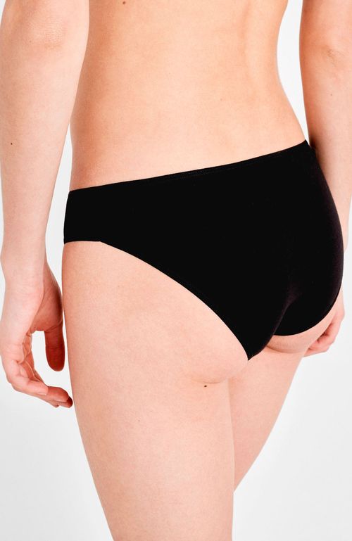 Calzón Pack 3 Women'Secret Bikini Algodón My Essentials Negro