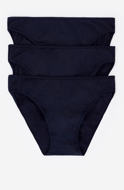 Calzón Pack 3 Women'Secret Bikini Microfibra My Essentials Negro