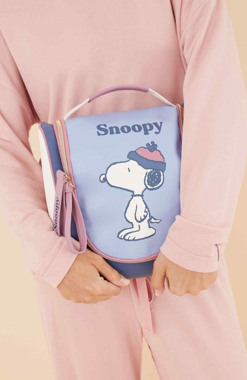 Neceser Grande Percha Snoopy Winter Azul Women'Secret Licencias Sweater Weather