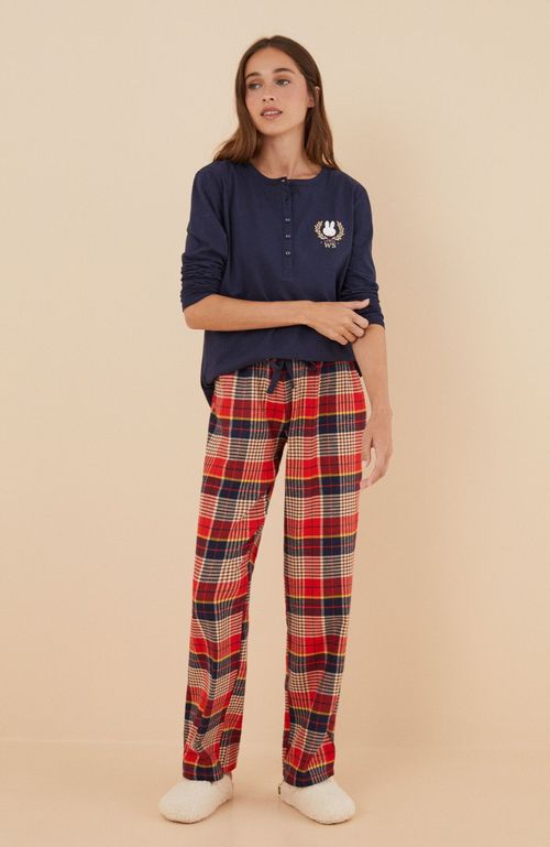 Pijama 100% Algodón Miffy Cuadros Azul Women'Secret Licencias British