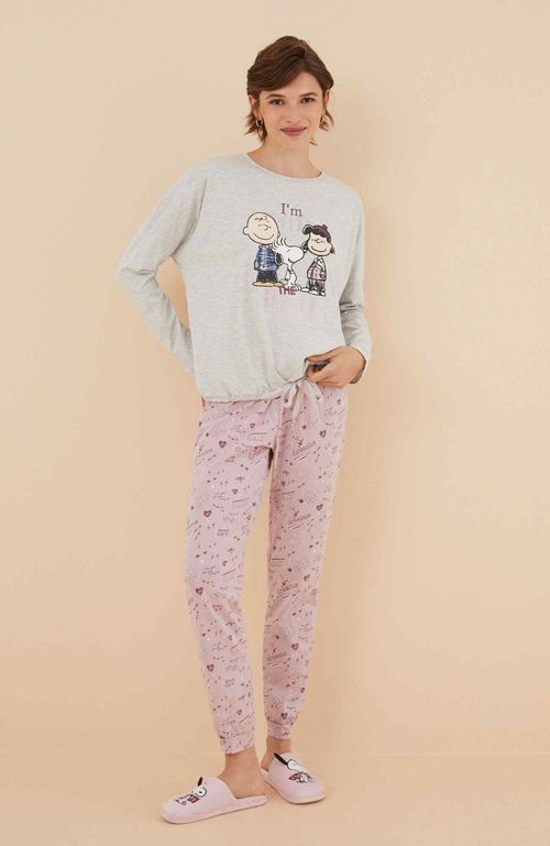 Pijama 100% Algodón Snoopy & Cía Multicolor Women'Secret Licencias London