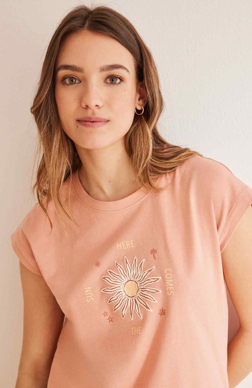 Pijama 100% Algodón Capri Rosado Women'Secret Weekly Sunshine