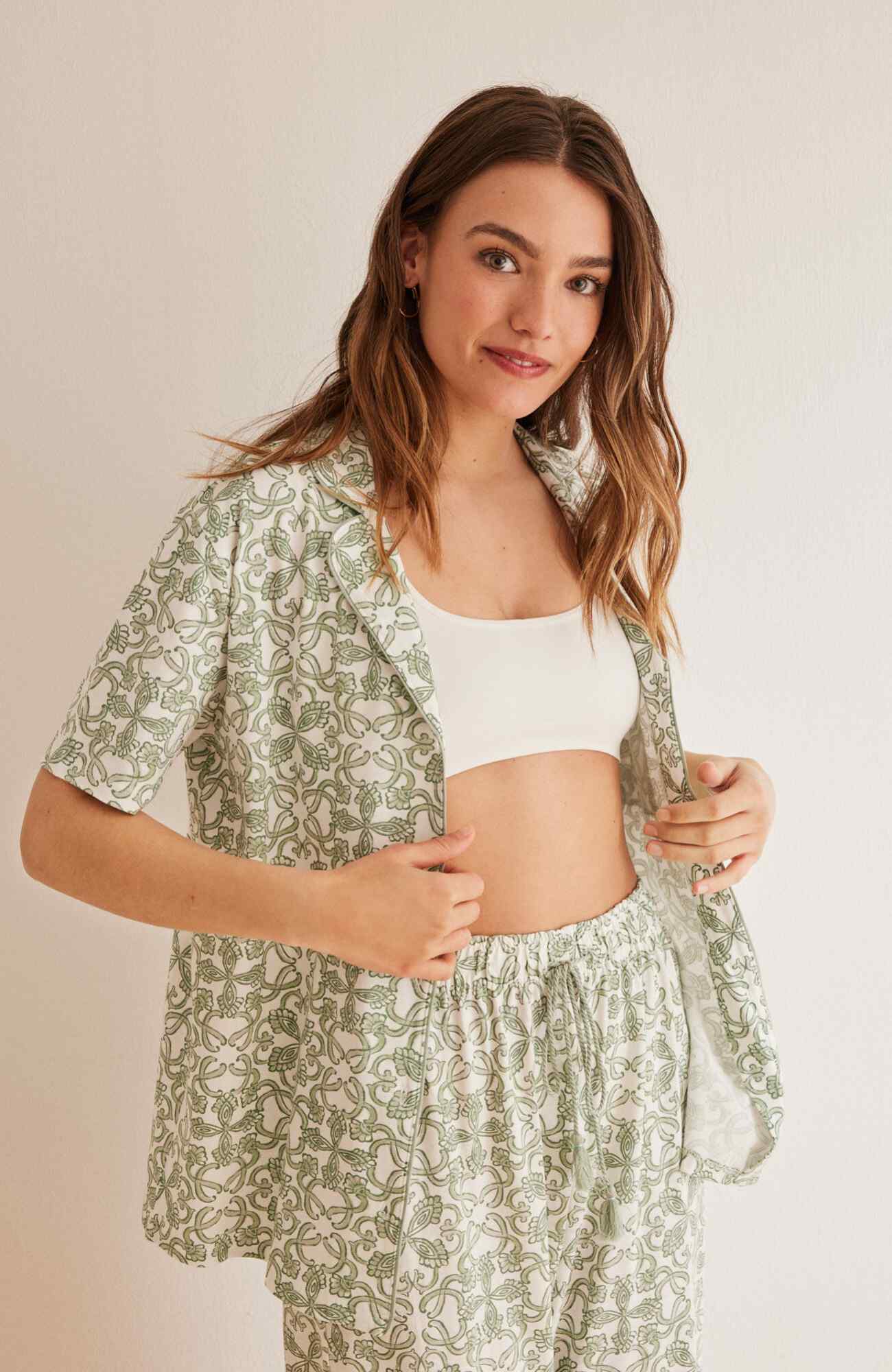Women'secret Damen-Pyjama Langarm Mit Snoopy – Bequemer Schlafanzug Aus Baumwolle Mit Süßem Design