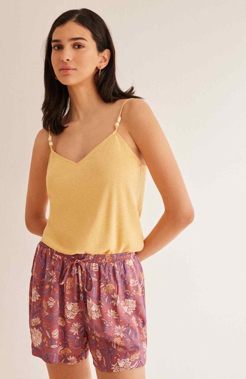 Short Women'Secret Shorts bambula estampado paisley Mix And Match Origins Burdeo