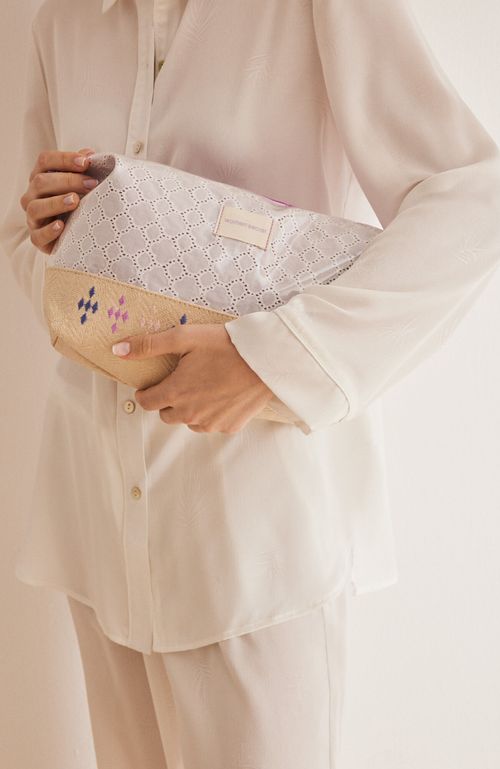 Neceser Mediano Bordado Suizo Rosado Women'Secret Daily Marrakech