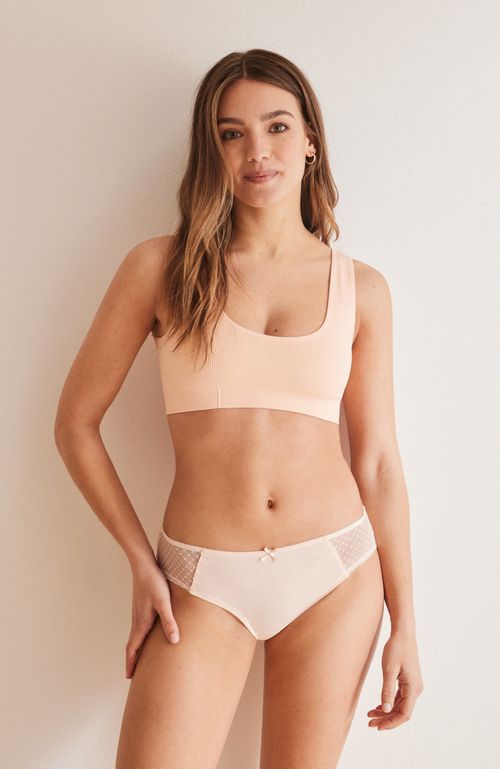 Calzón Ancho Algodón Rosa Rosado Women'Secret