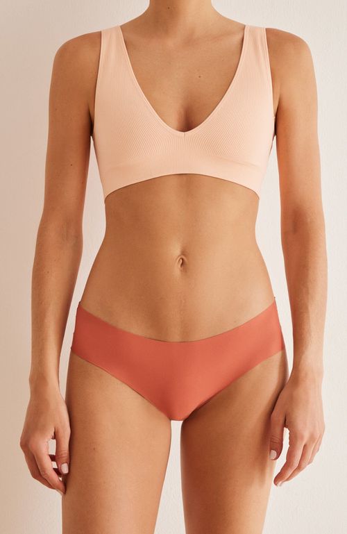 Calzón Clásico Clean Cut Encaje Naranja Naranjo Women'Secret