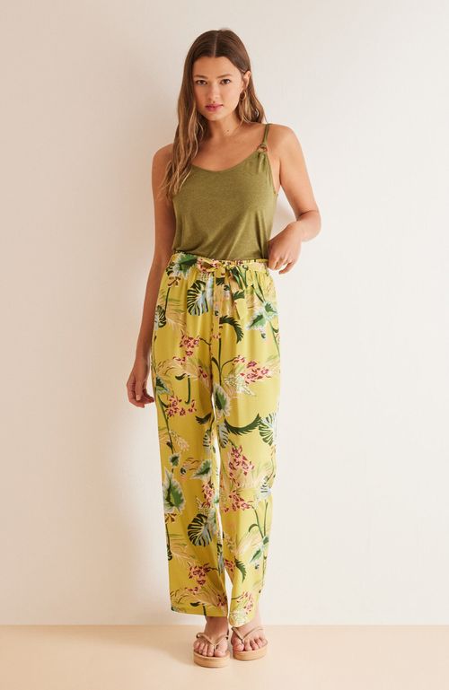 Pantalón Largo Fluido Floral Multicolor Women'Secret
