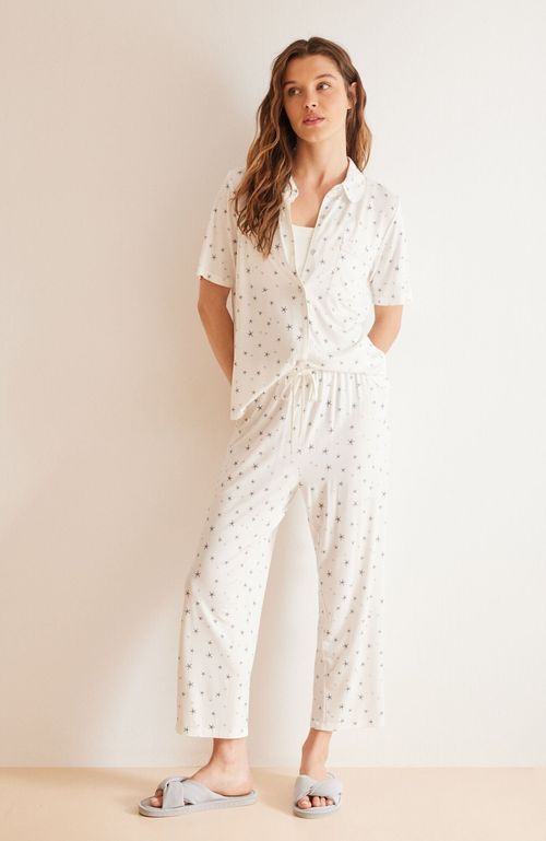 Pijama Camisero Capri Marfil Blanco Women'Secret