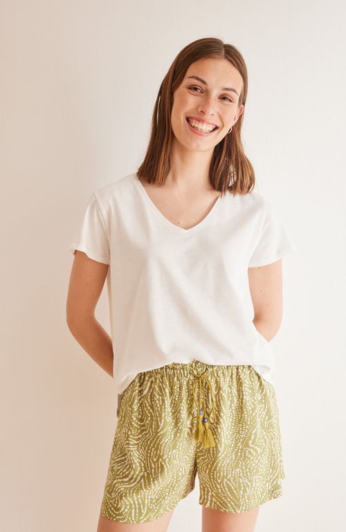 Short Verde Estampado Étnico Verde Women'Secret