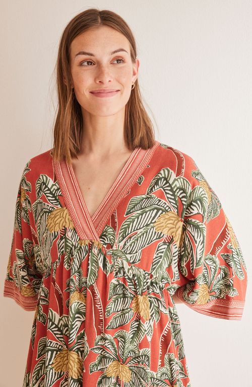 Vestido Viscosa Estampado Tropical Multicolor Women'Secret