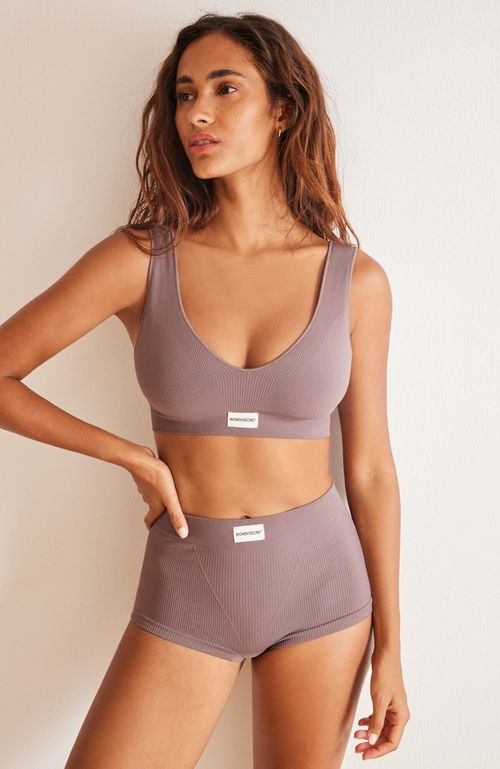 Culotte Canalé Morado Seamless Morado Women'Secret