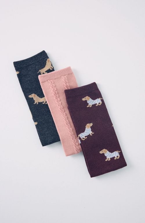 Pack 3 Calcetines Altos Perritos Multicolor Women'Secret