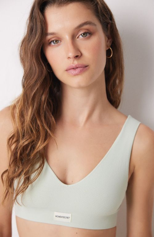Sostén Triangular Verde Seamless Verde Women'Secret