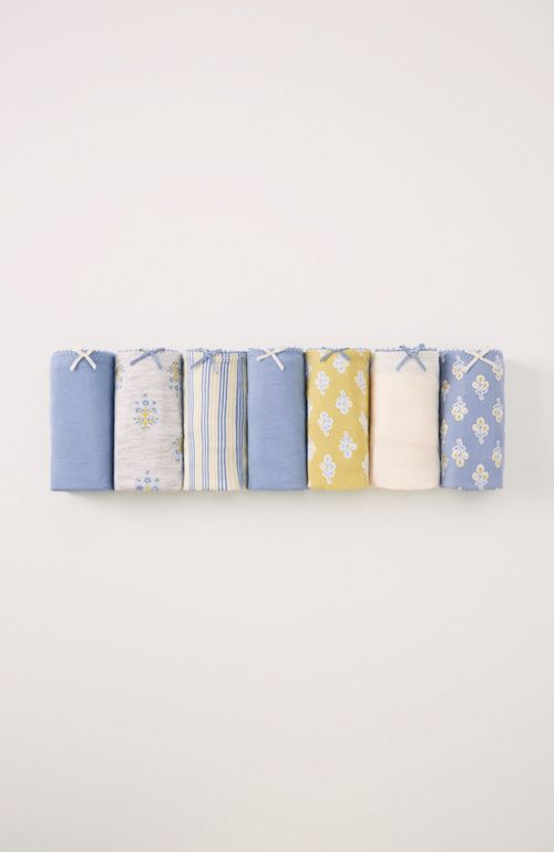 Pack 7 Calzones Brasileños Algodón Amarillo Y Verde Amarillo Women'Secret