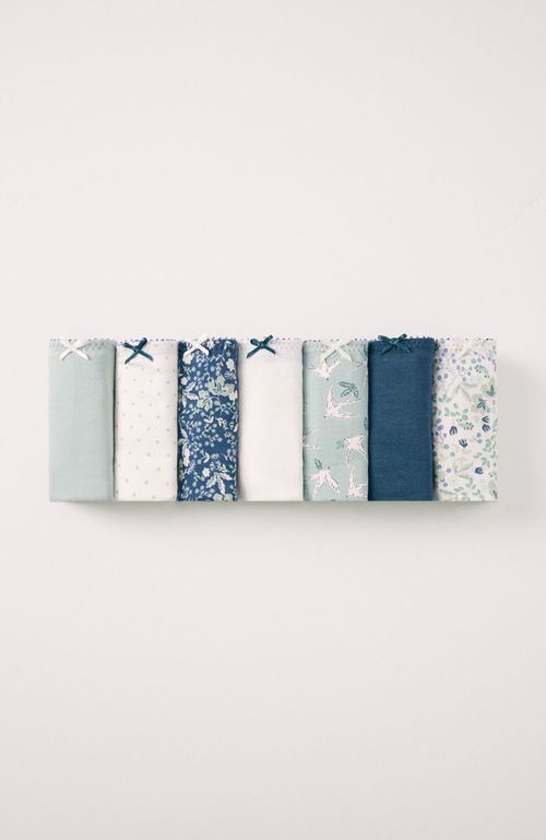 Pack 7 Calzones Clásicos Algodón Estampadas Verde Women'Secret