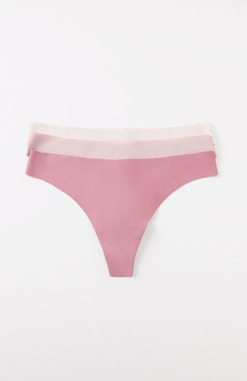 Pack 3 Colaless Microfibra Rosa Rosado Women'Secret