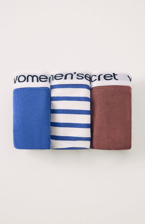 Pack 3 Colaless Algodón Logo Azul Women'Secret