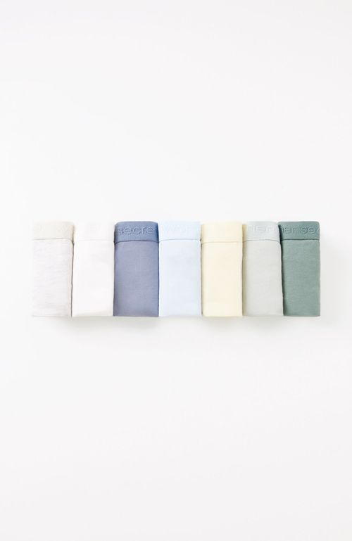 Pack 7 Calzones Clásicos Algodón Logo Blanco Women'Secret