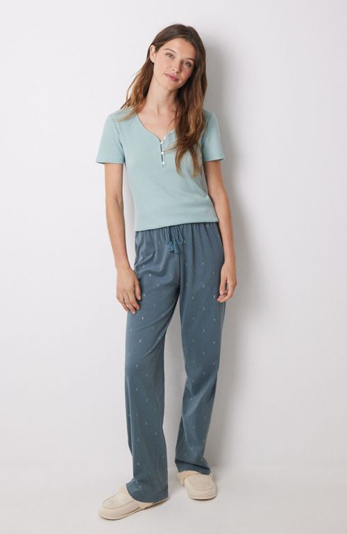 Pantalón Largo 100% Algodón Verde Verde Women'Secret