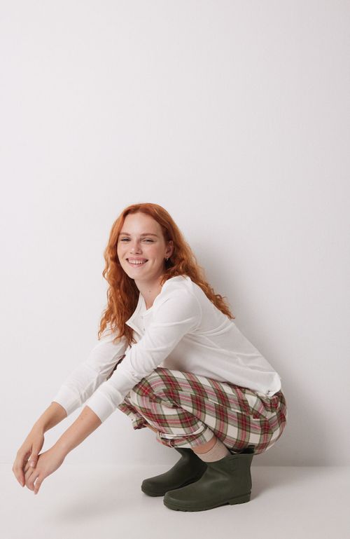 Pantalón Pijama Cuadros Algodón Verde Verde Women'Secret