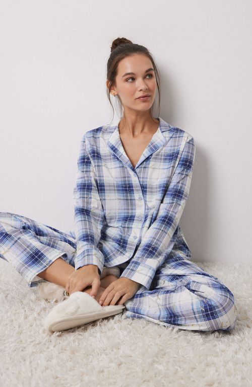 Pijama Cuadros Harry Potter Azul Women'Secret