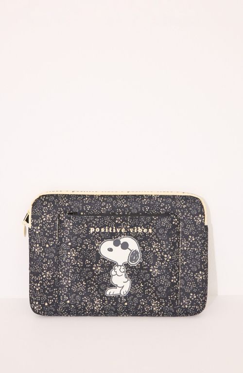 Funda Ordenador Snoopy Neopreno Negro Women'Secret