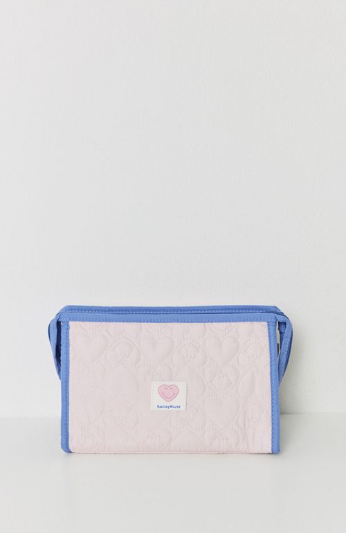 Neceser Mediano Acolchado Corazones Smiley Azul Women'Secret