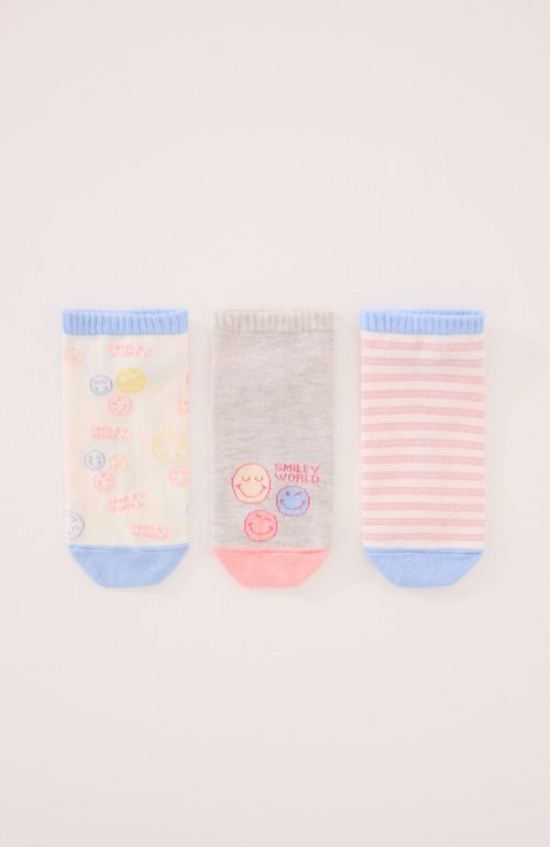 Pack 3 Calcetines Cortos Smiley Multicolor Women'Secret
