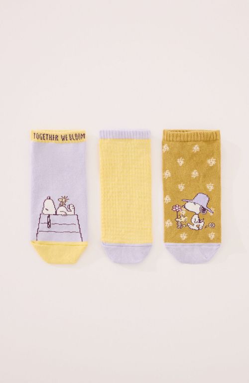 Pack 3 Calcetines Cortos Snoopy Multicolor Women'Secret