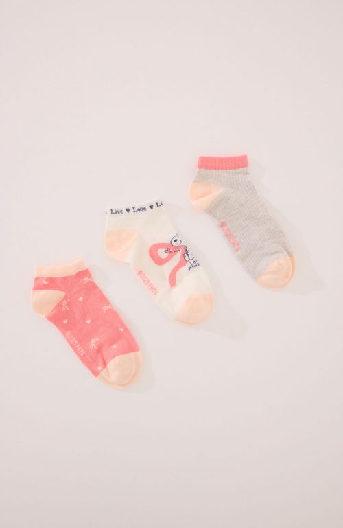 Pack 3 Calcetines Cortos Snoopy Multicolor Women'Secret
