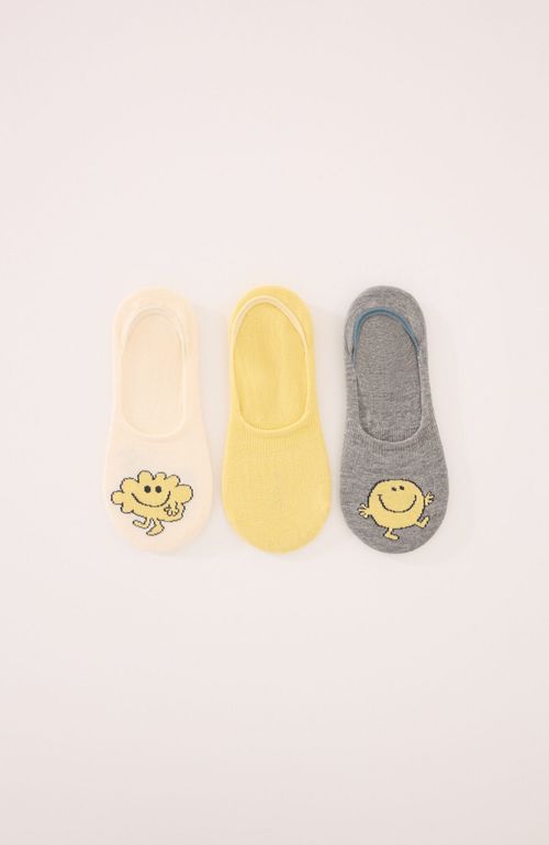 Pack 3 Calcetines Invisibles Algodón Mr. Men Multicolor Women'Secret