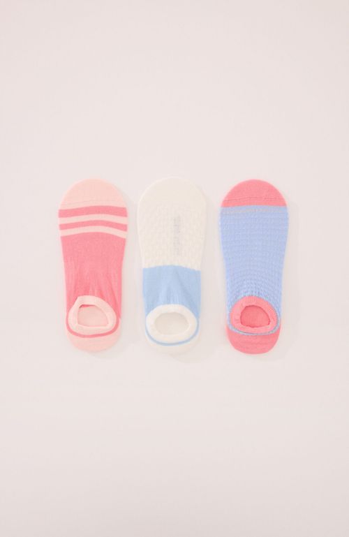 Pack 3 Calcetines Invisibles Algodón Textura Multicolor Women'Secret