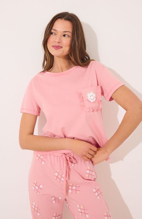 Pijama 100% Algodón Rosa Smiley Rosado Women'Secret