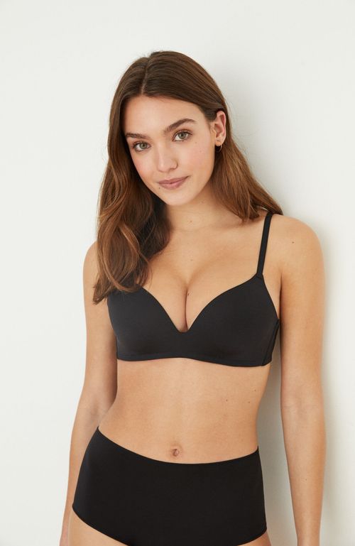 Unique Sostén Triangular Push Up Microfibra Negro Women'Secret