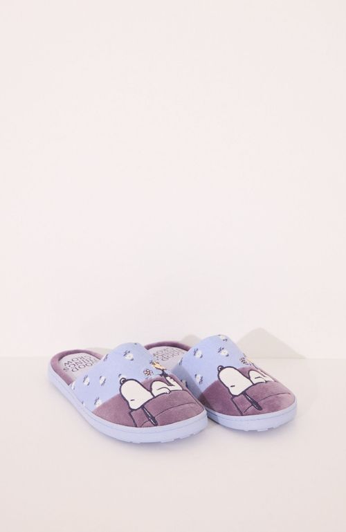 Pantuflas Lila Snoopy Multicolor Women'Secret