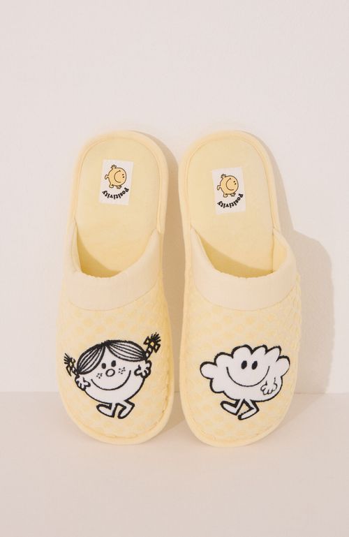 Pantuflas Little Miss Mr. Men Amarillo Amarillo Women'Secret