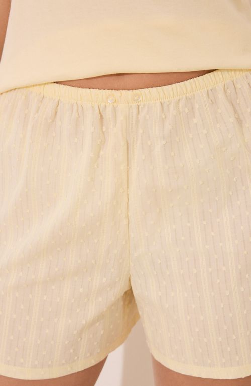 Pijama Corto Tirantes Algodón Amarillo Amarillo Women'Secret