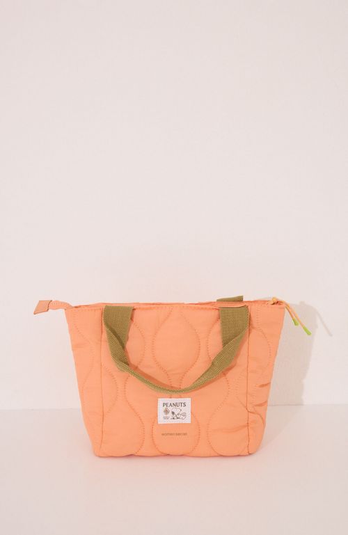 Bolsa Térmica Porta Alimentos Snoopy Nylon Acolchado Naranjo Women'Secret