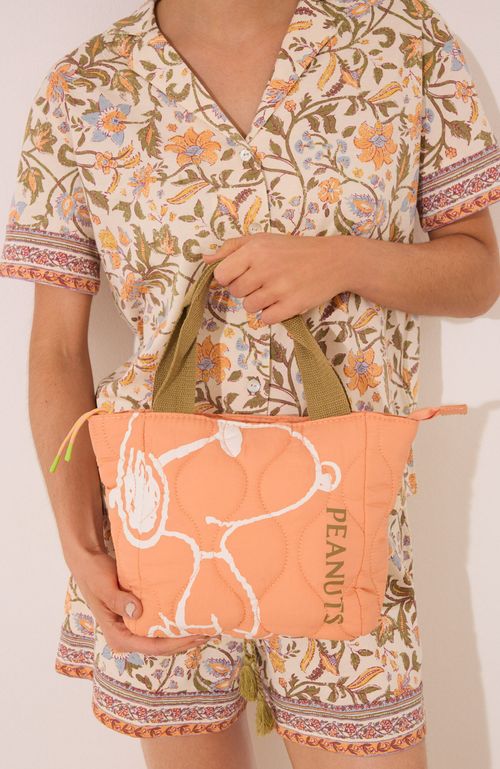 Neceser Mediano Estuche Snoopy Verde Oliva Women'Secret