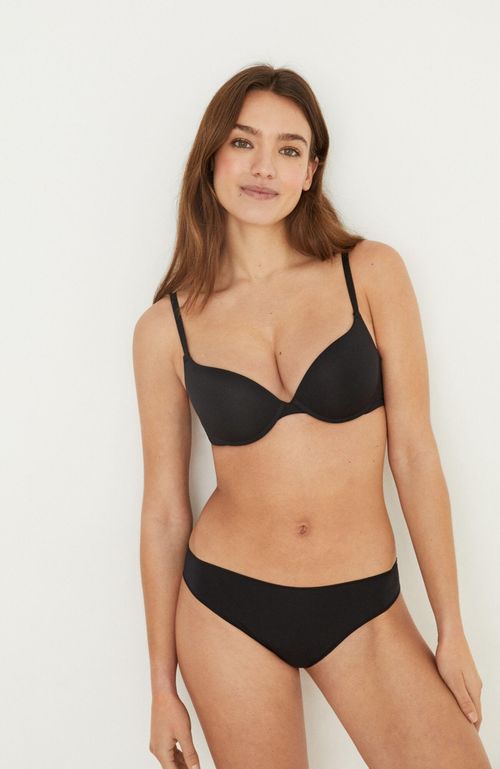 Sostén Gorgeous Push Up Microfibra Negro Women'Secret My Essentials