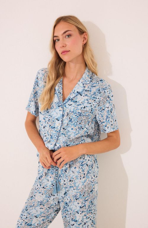 Pijama Camisero Largo Viscosa Flores Women'Secret