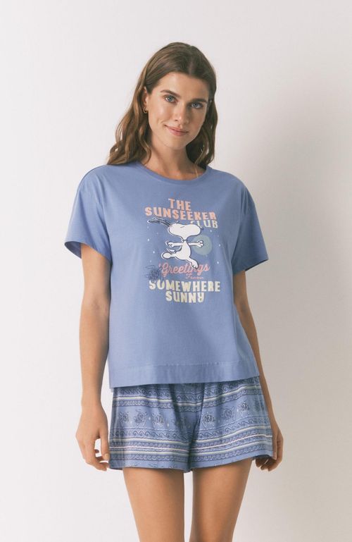 Pijama Corto Algodón Snoopy Women'Secret