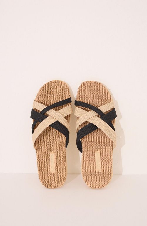 Sandalias Rafia Tiras Cruzadas Women'Secret