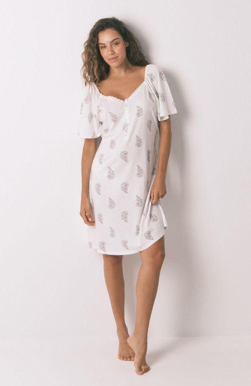 Camisón Midi "Maternity" Algodón Floral Women'Secret