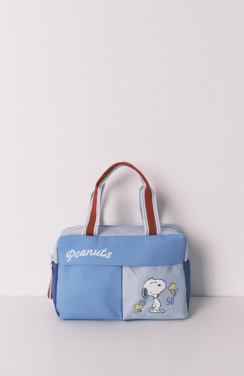 Neceser grande Snoopy azul estampado