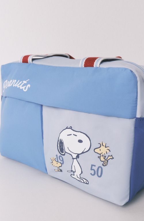 Neceser grande Snoopy azul estampado
